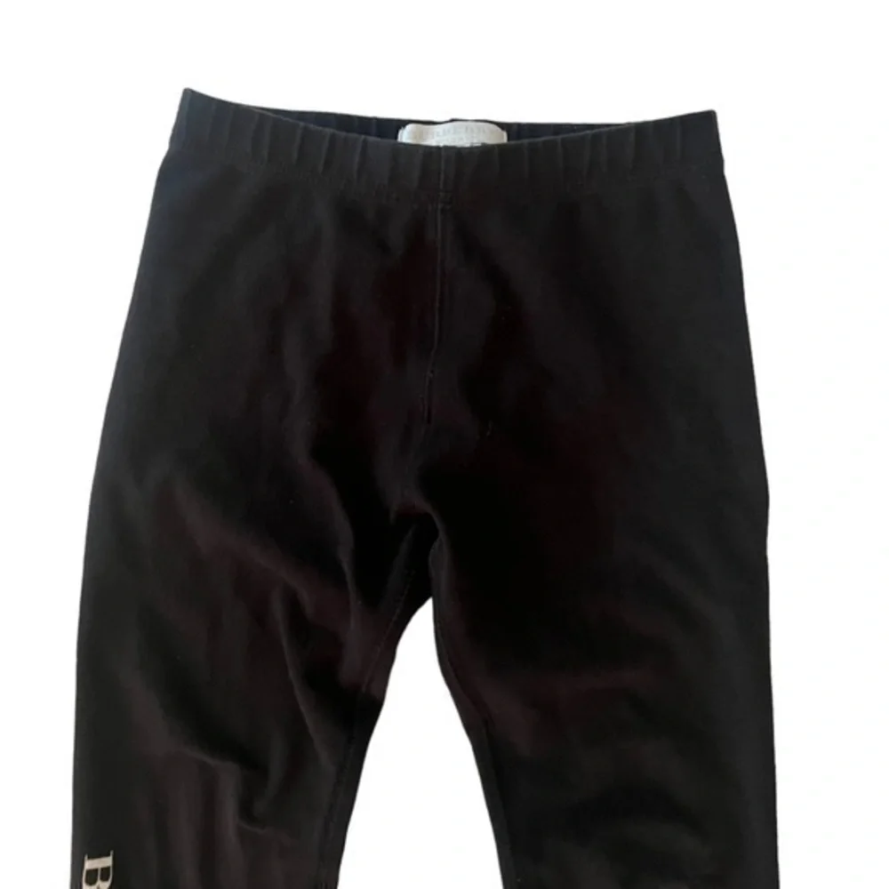 Burberry London Girls Black Logo Stretch Leggings Size‎ 4T